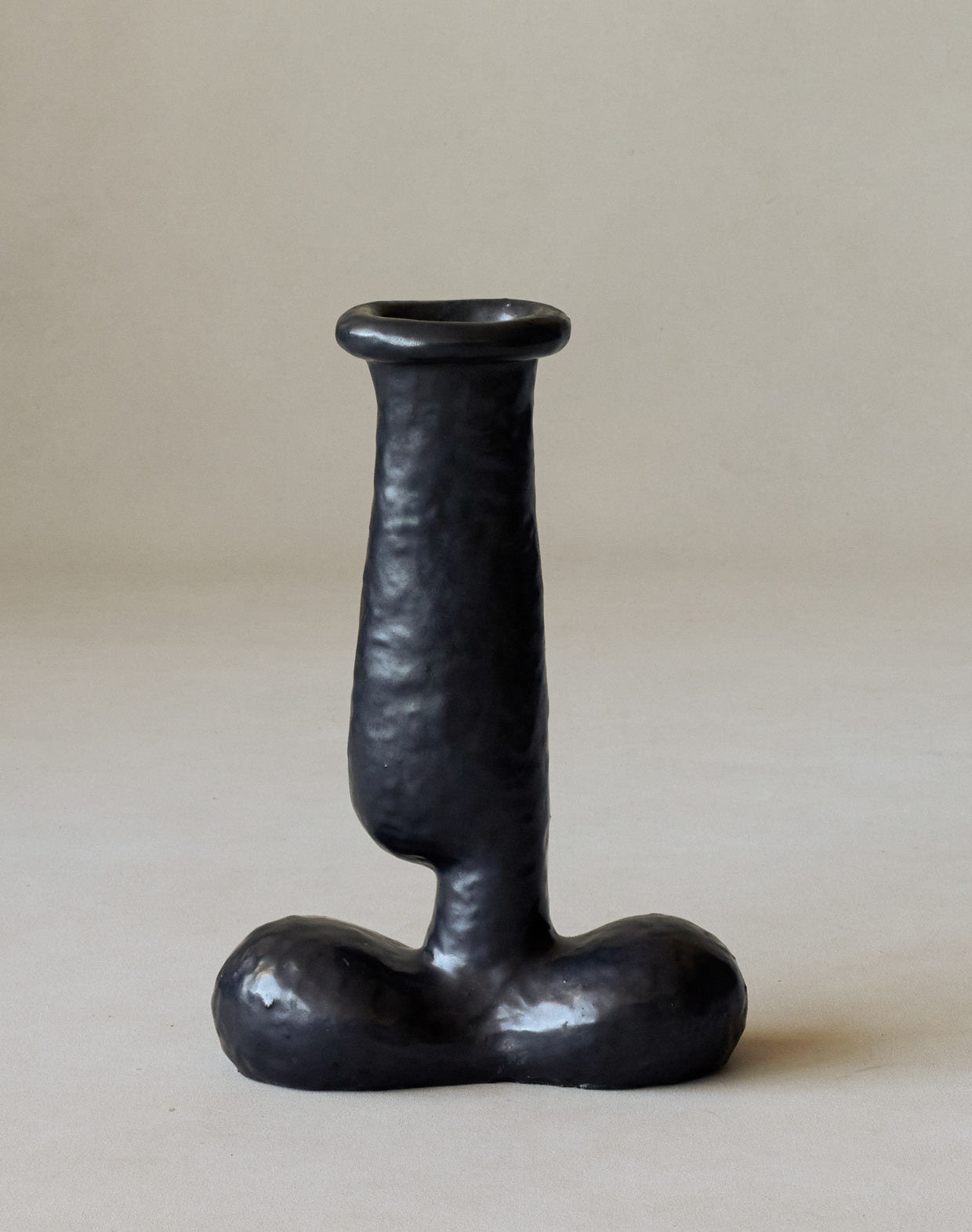 Maggie Wells, Ceramic Sculpture with Black Glaze No. 03
