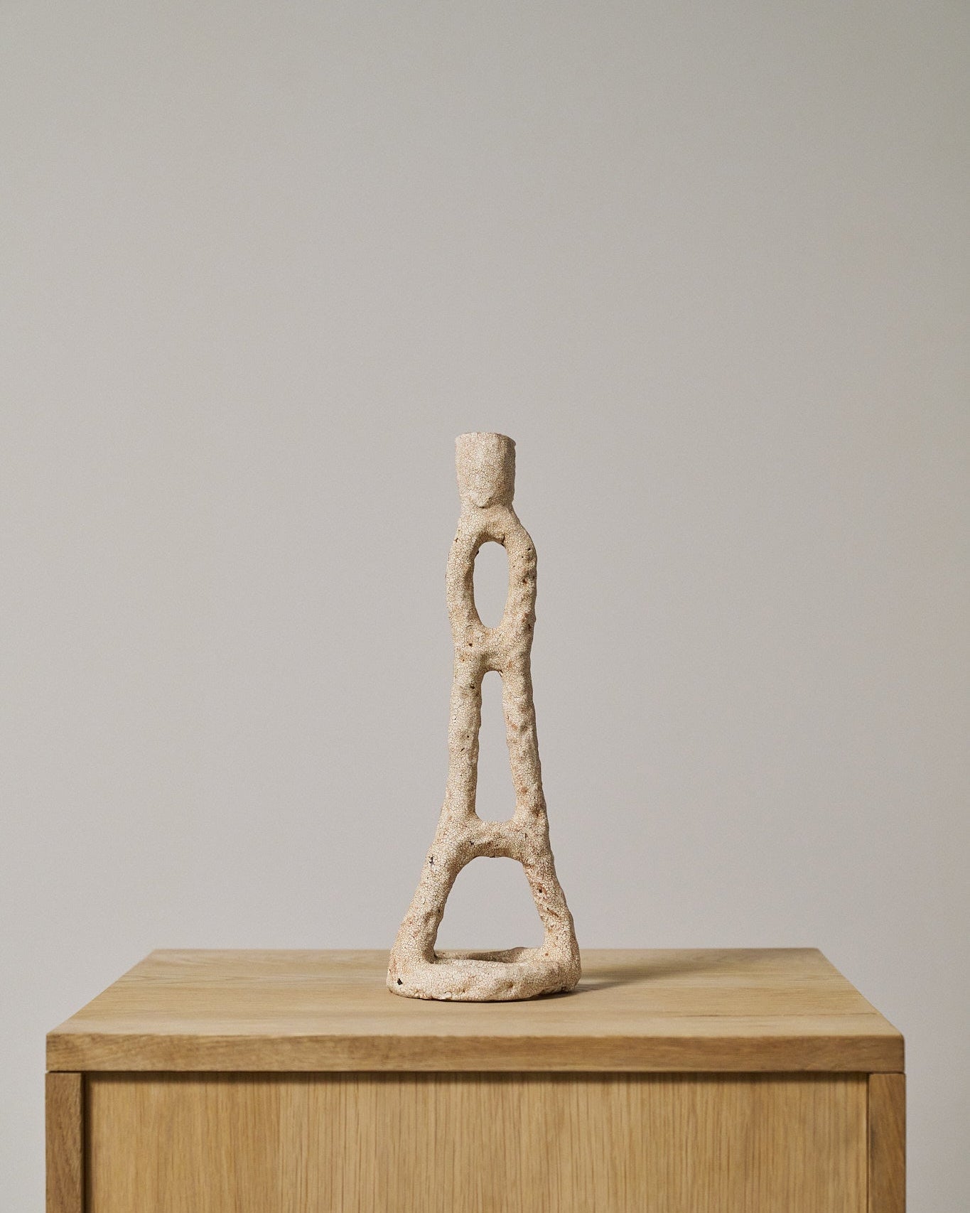 Maggie Wells, Ceramic Candleholder with Terra Sigillata Glaze No. 01