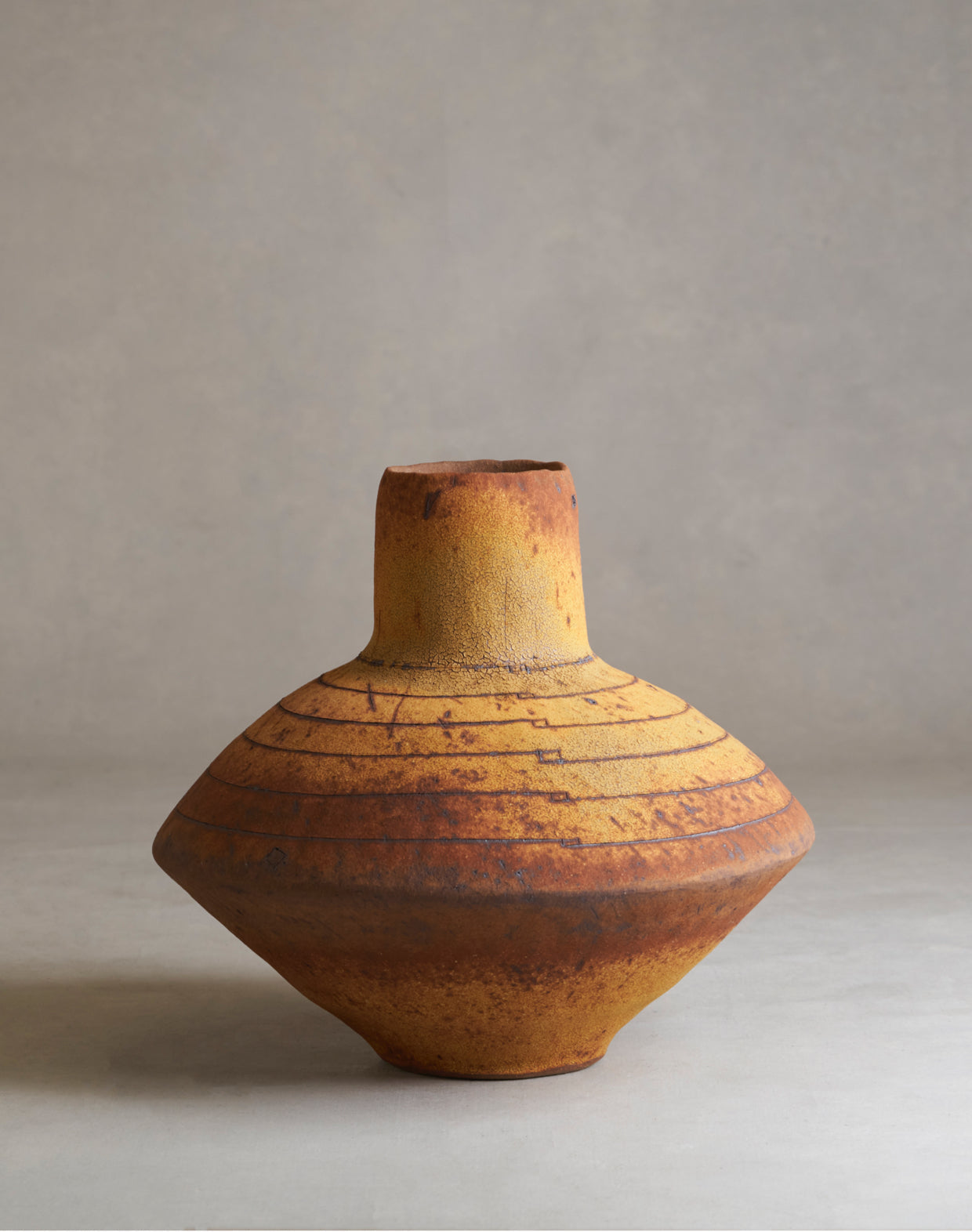 Rick Hintze Coiled Stoneware Vessel, "Untitled" No. 04