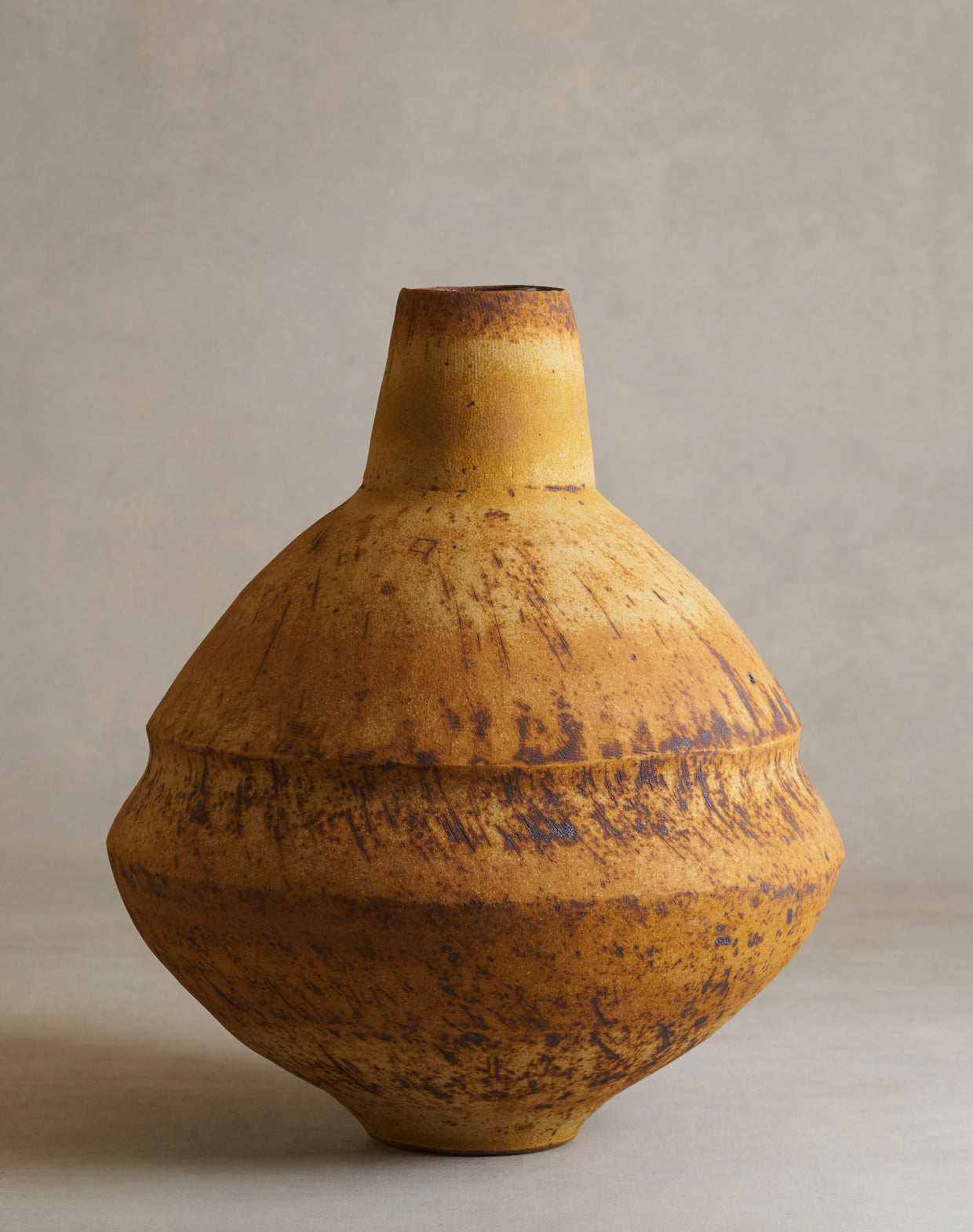 Rick Hintze Coiled Stoneware Vessel, "Untitled" No. 22 (RHCV22)