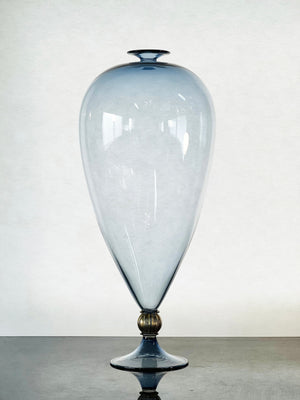 Hyunsung Cho Steel Blue Slim Vase 2023 (HCVV17)