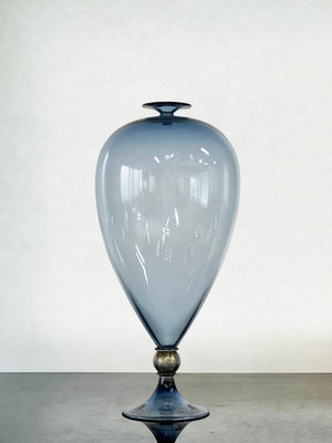Hyunsung Cho Steel Blue Balloon Vase 2023 (HCVV31)
