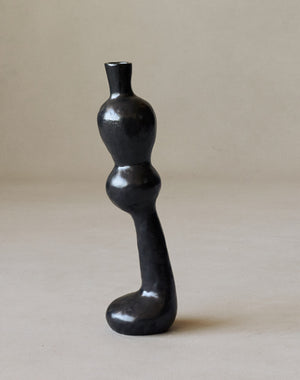 Maggie Wells, Ceramic Sculpture with Black Glaze No. 01