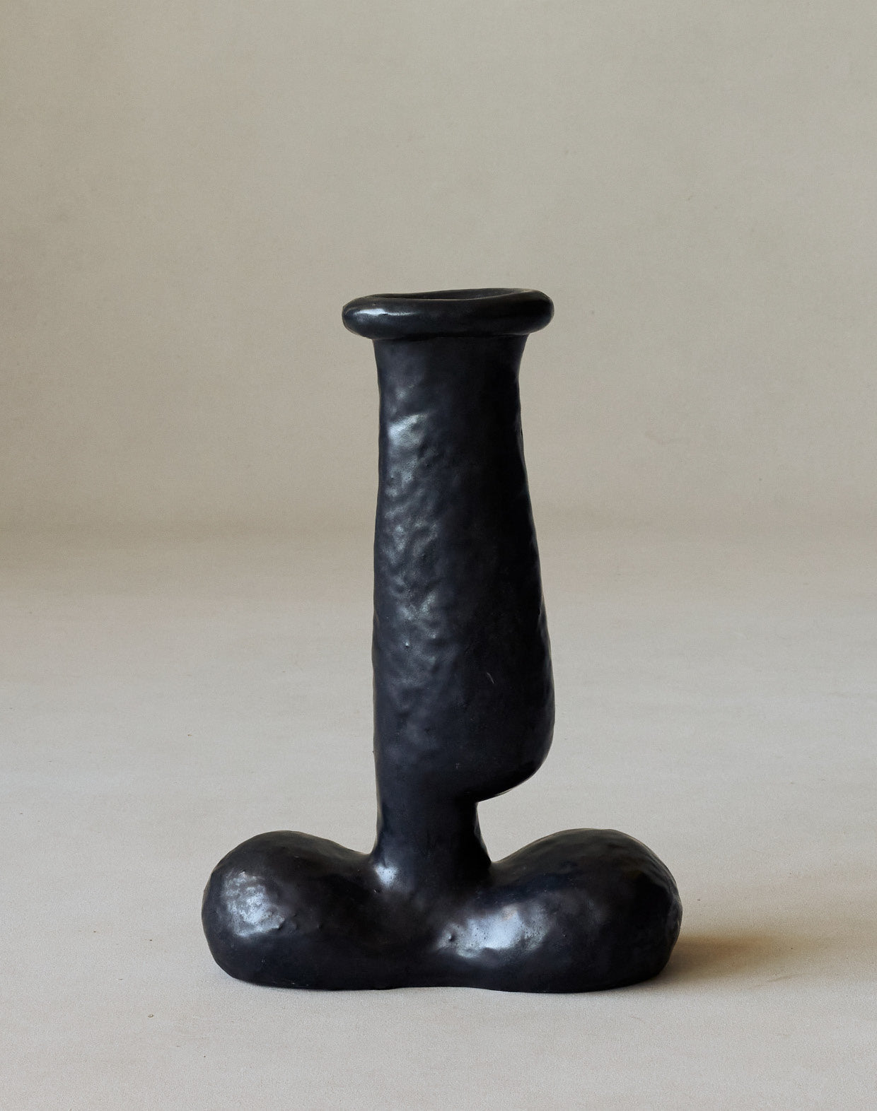 Maggie Wells, Ceramic Sculpture with Black Glaze No. 03