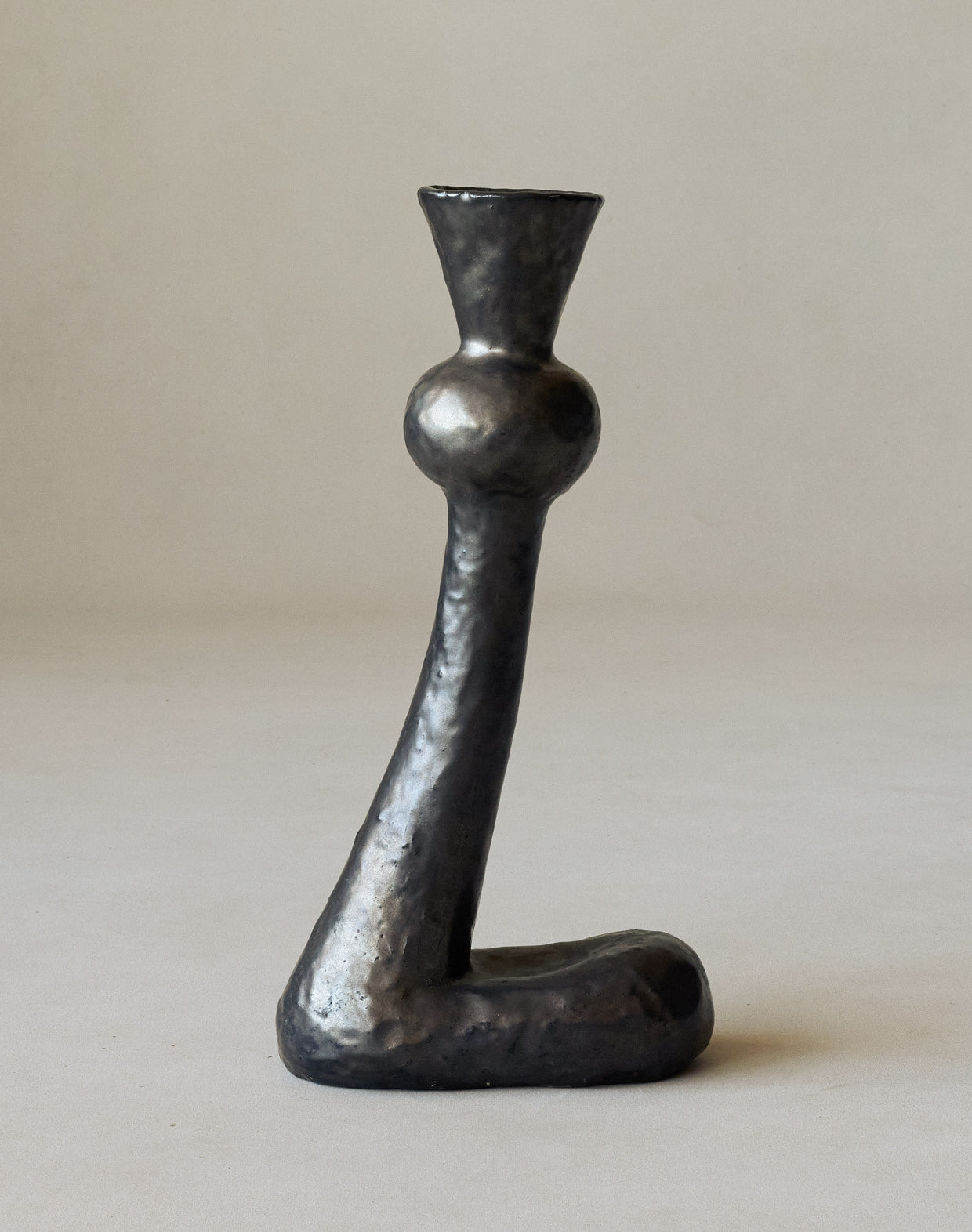 Maggie Wells, Ceramic Sculpture with Black Glaze No. 04
