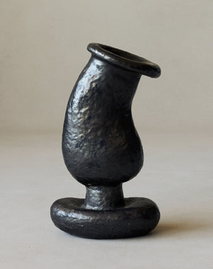 Maggie Wells, Ceramic Sculpture with Black Glaze No. 05