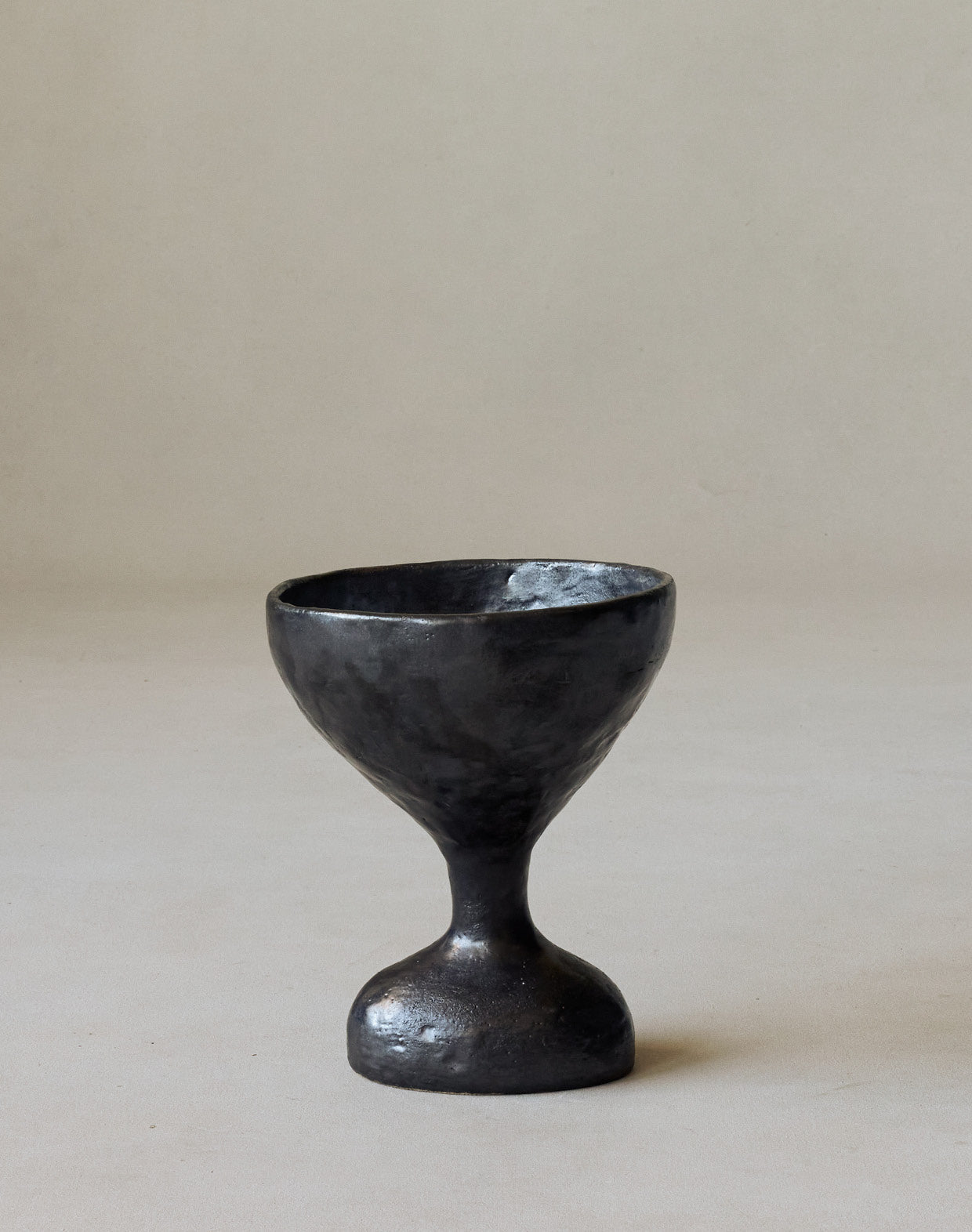 Maggie Wells, Ceramic Sculpture with Black Glaze No. 06