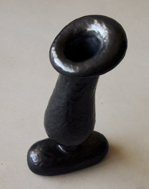 Maggie Wells, Ceramic Sculpture with Black Glaze No. 08