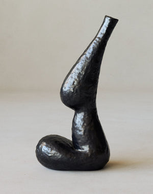 Maggie Wells, Ceramic Sculpture with Black Glaze No. 12