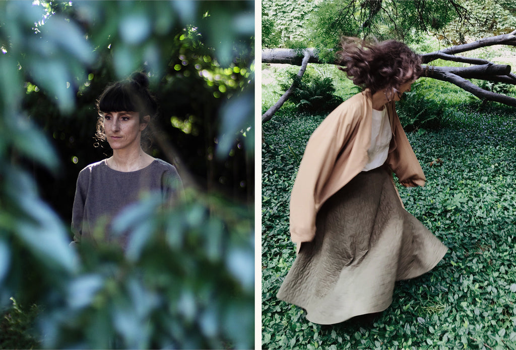 BALKIS ON A WALK THROUGH THE FOREST, WHICH SHE DESCRIBES AS WILD WITH BOTH STILLNESS AND MOVEMENT