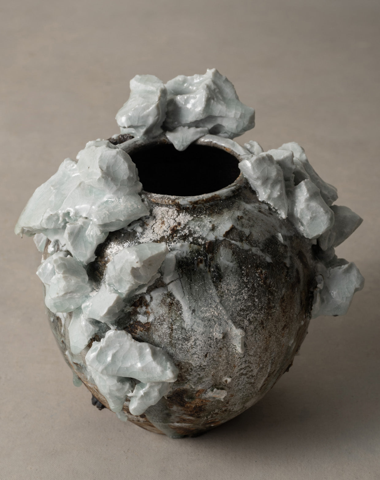 Akiko Hirai Moon Jar "Untitled" 2021 (Ahmj11)