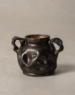 George E. Ohr, Vase with Handles, circa 1985-1896 (GOEA06)