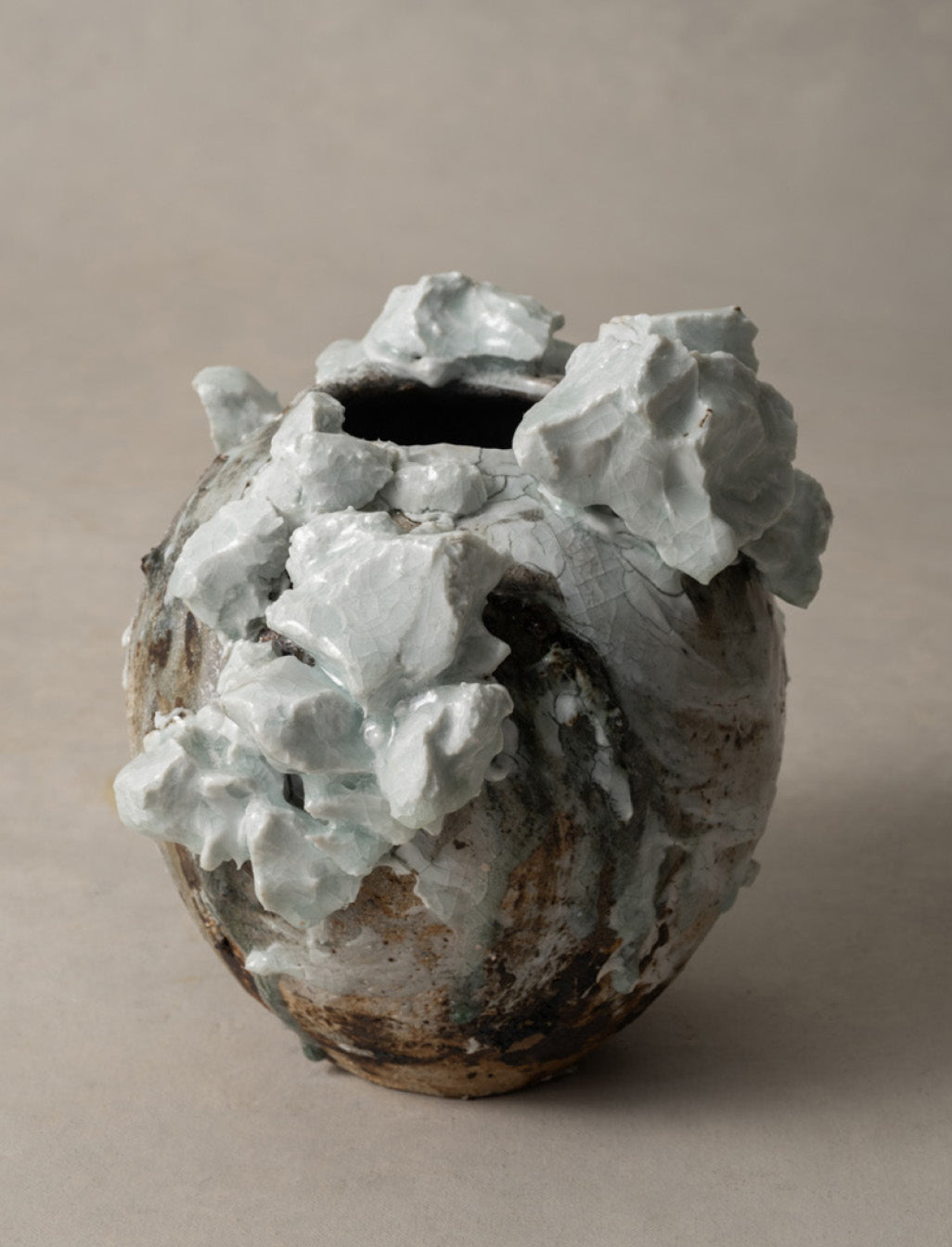 Akiko Hirai Moon Jar "Untitled" 2021 (Ahmj11)