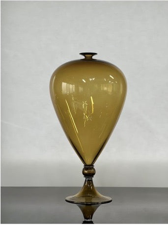 Hyunsung Cho Olive Green Oval Vase 2023 (HCVV32)