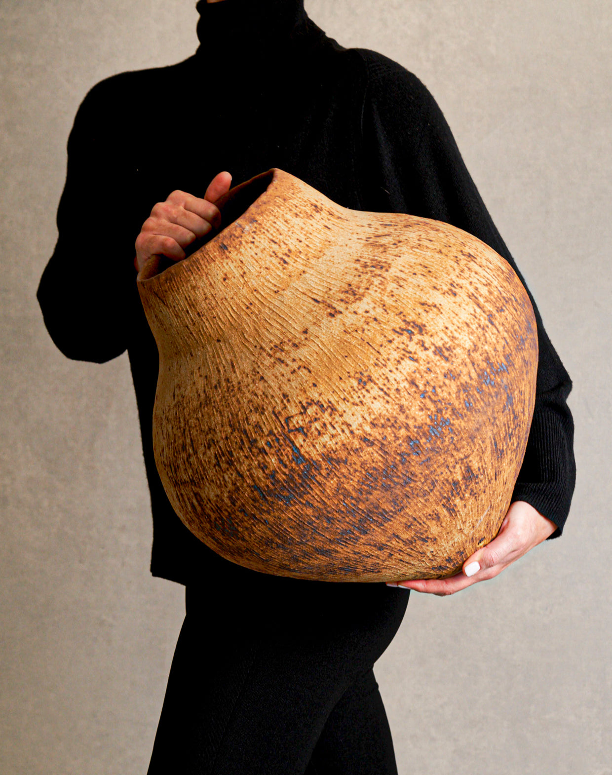 Rick Hintze Coiled Stoneware Vessel, "Untitled" No. 07