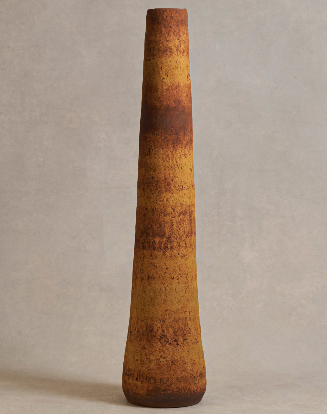 Rick Hintze Tall Coiled Stoneware Vessel, "Untitled" No. 21 (RHCV21)