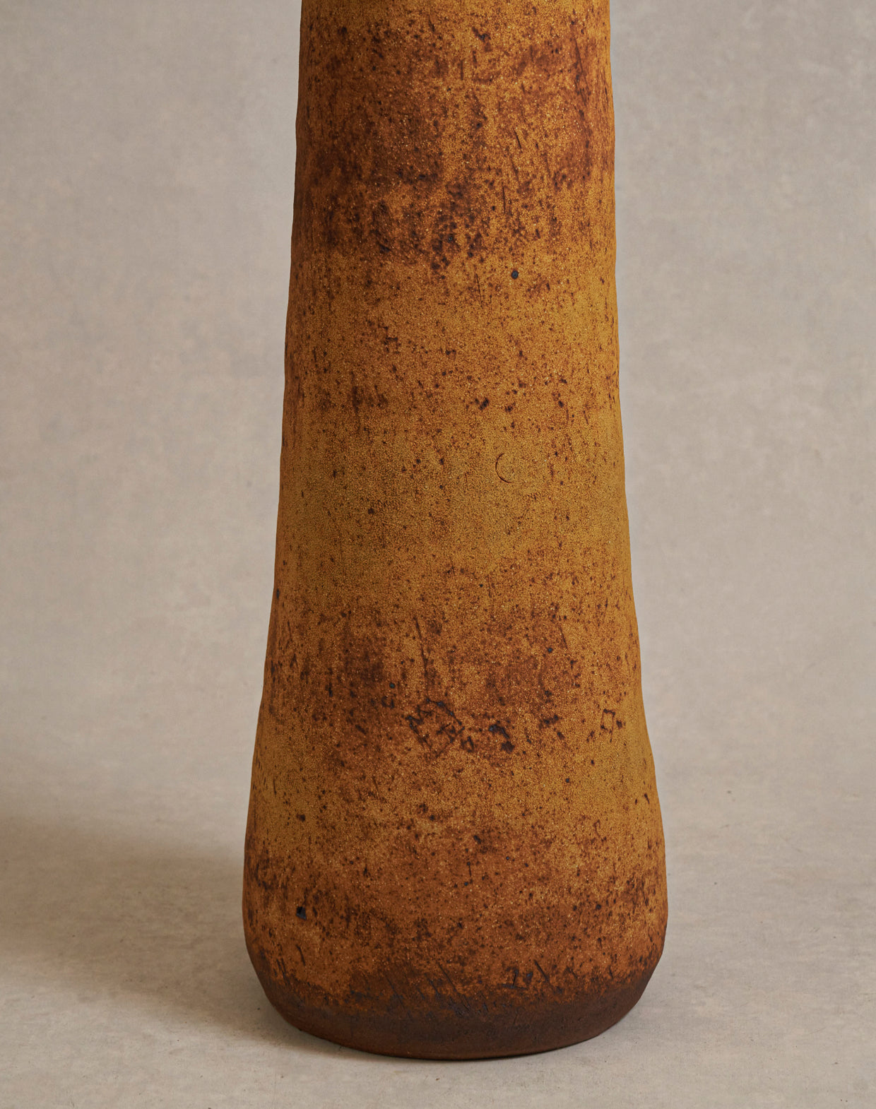 Rick Hintze Tall Coiled Stoneware Vessel, "Untitled" No. 21 (RHCV21)