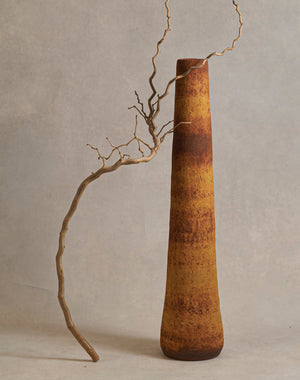 Rick Hintze Tall Coiled Stoneware Vessel, "Untitled" No. 21 (RHCV21)